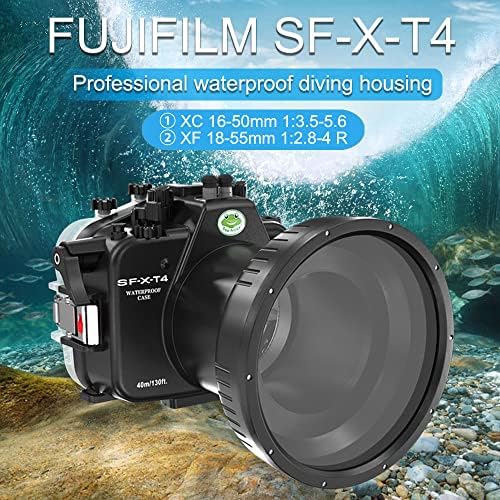 צפרדעי ים עבור Fujifilm X-T4 16-50 ממ 18-55 ממ 40 ממ/130ft דיור מצלמה מתחת למים ...