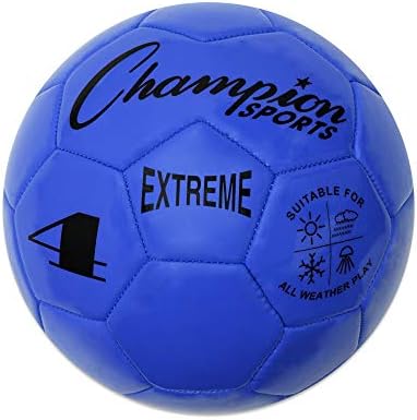 Champion Sports Extreme Series כדור כדורגל מורכב: גדלים 3, 4, 5 בצבעים מרובים