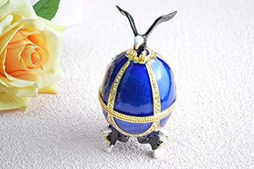 FURUIDA FABERGE ביצה נשר תיבת תכשיט תכשיטים צירים קישוט אמייל תכשיטים דקורטיביים טבעת חנות קופסא מתנות מלאכה מצוירות ביד