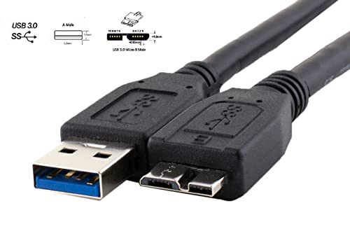 מהירות גבוהה מיקרו USB 3.0 כבל A ל- Micro B עבור כוננים קשיחים חיצוניים ניידים