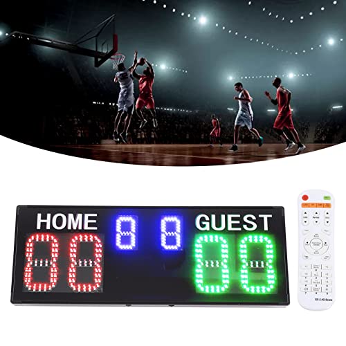 שומר ציון דיגיטלי 6 ספרות תוצאות אלקטרוניות ניידות עם שלט רחוק למשחקים מקורה כדורעף כדורסל טניס טניס ארהב 100-240V