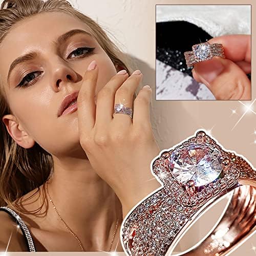 יסטו טרנדי טבעות לנשים טבעת רחבה אופנה גרסה תכשיטי יוקרה יהלומי טבעת זהב עלה 18 קראט מלא טבעות שרף שמנמן טבעות