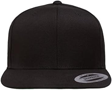 מקורי יופונג פרו-סגנון צמר תערובת סנאפבק הצמד חזרה ריק כובע בייסבול כובע 6098 מ ' - שחור