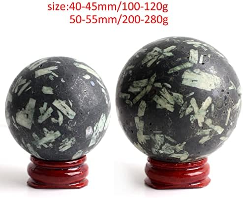 Heeqing AE216 1PC 40-60 ממ טבעי אבן רפואית כדור כדורגל כדורי כדורגל מלוטש גלובוס קישוט ריפוי עיצוב הבית קולקציית מתנה גביש