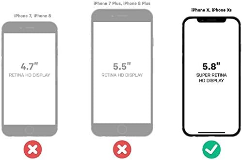 Otterbox + סדרת סימטריה של פופ מארז לאייפון XS & iPhone X אריזה קמעונאית - מערבולת קוטבית עם Sparkle Rose Pop