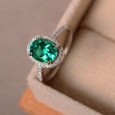 קלאסה ומדהים סגול ירוק כחול טופז חתונה טבעת 925 כסף תכשיטי מתנה