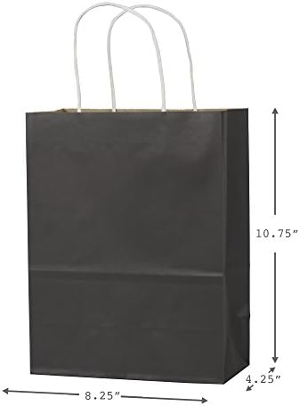 סימן היכר 5 ג ' יגה 6051 10& 34; מבחר שקית מתנה בינוני, חבילה של 12 ב קראפט, אפור, שחור, ורוד, כחול-מוצקים ודפוסים לימי