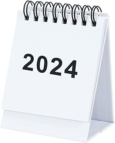 לוח השנה הקטן של Galeajar 2023-2024, לוח שולחן העבודה של מיני שולחן עבודה לוח שנה לעמידה לתכנון ארגון לוח זמנים