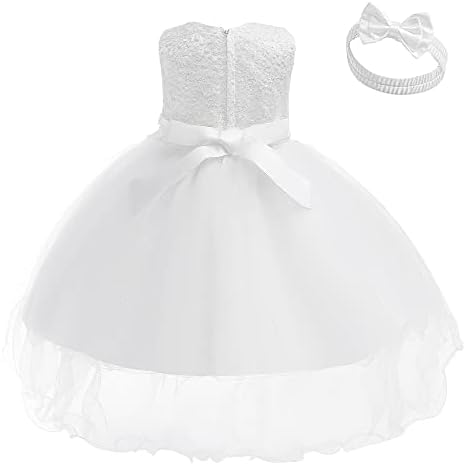 שמלת תחרה לתינוק פעוטות בנות טבילה ראשונה מפלגת חתונה אלגנטית שמלות שושבינה פרחים שמלות למעלה