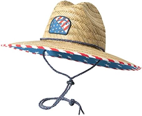 דרום גאות סקיפג ' ק דגל תיקון קש שמש כובע עמוק מים אחד גודל