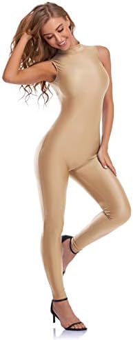 ספירייז ספנדקס בגד גוף לנשים מיקוד ללא שרוולים מחליפות שחייה בגד גוף סרבלי בגד גוף לתלבושות