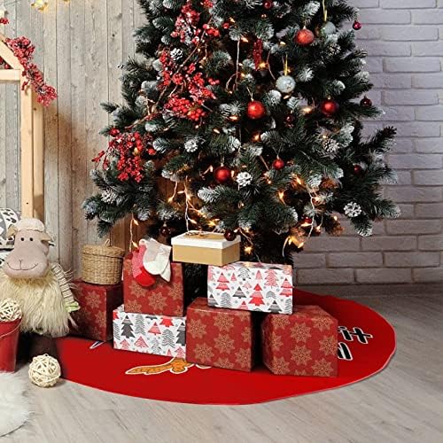 תרנגול היי היי רוח חיה חצאית עץ חג המולד וינטג 'קישוטי חג המולד קישוטי חג מולד למסיבת השנה החדשה לחג