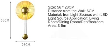 קיר מנורת זהב זכוכית מקורה תאורה לסלון חדר שינה מחקר מיטת קישוט מסדרון