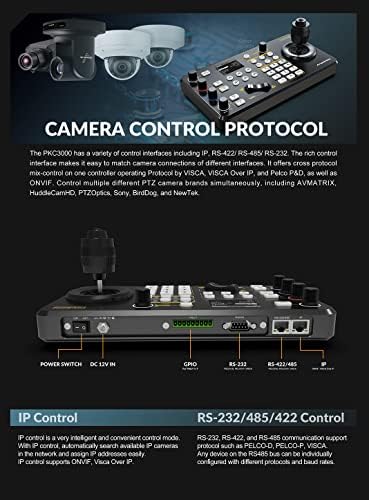 Avmatrix PKC3000 IP & Serial PTZ Camera Camer