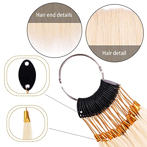 שיער דוגמיות לבדיקת צבע- שיער טבעי דוגמיות בדיקות צבע טבעות לסלון, שיער צבע דוגמית טבעת, שיער טבעי צבע