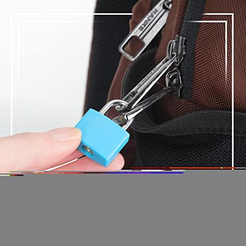 מנעולי מזוודה עם מפתחות, מנעולי מתכת קטנים מנעולי מזוודות רב -צבעוניים נסיעות מיני מנעולים מיני מנעולים ומנעולים מרכזיים