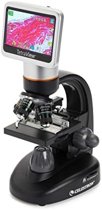 סלסטרון - מיקרוסקופ דיגיטלי-מיקרוסקופ ביולוגי עם מצלמה דיגיטלית מובנית של 5 מגה פיקסל - תיק נשיאה מכני מתכוונן