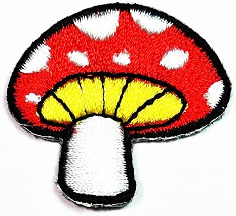 מיני חמוד אדום פטריות צב צב כבד מצויר ז'קט טלאים פולו T- חולצה כובע תרמילים אפליקציות תפור רקום תפור על מדבקות