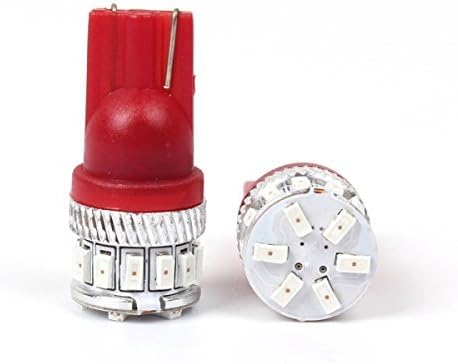תאורת אללה 2 יחידות סופר בהירות W5W 2825 W5WLL 2825L נורות LED אדומות טהורות טהורות סמן צד אחורי קדמי 3.