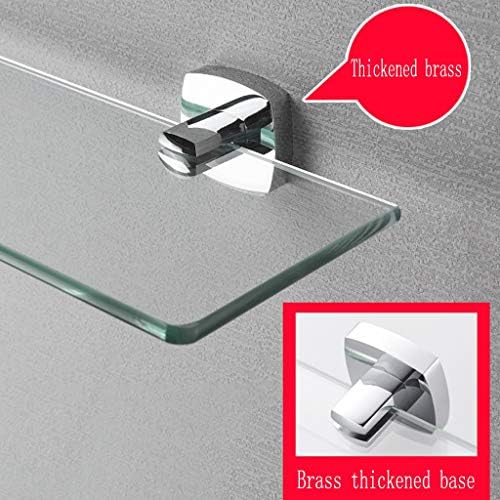 ERDDCBB מלא נחושת אמבטיה מדף זכוכית מחוסמת מראה שכבתה יחידה במראה קנה אמבטיה קיר קיר רכוב על קיר למטבח מרפסת