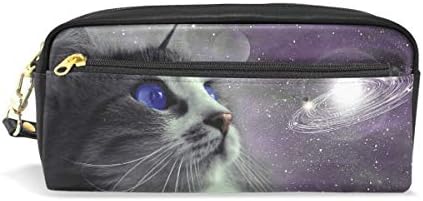 אלזה חמוד קלמר גלקסי חלל בעלי החיים חתול עט מקרי ארגונית עור מפוצל קומסטי איפור תיק איפור פאוץ, חזרה לבית הספר מתנות