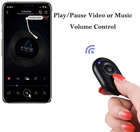 עמוד Bluetooth Turner & Tiktok Remote - Can להשתמש כדי לגלול קטעי וידאו עבור Tiktok ו- Control כדי להפעיל/להשהות וידאו