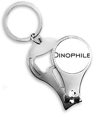 מילה מסוגננת DINOPHILE ART DECO DECO מתנה מסמר ניפר טבעת טבעת מפתח בקבוקי שרשרת פותחן