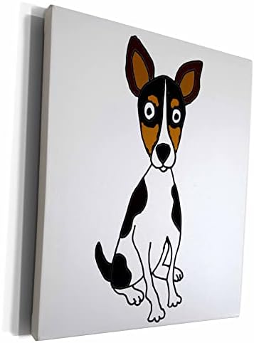 3drose CW_263816_1 מצחיק עכברוש חמוד טרייר כלב כלב קריקטורה מצויר קבר קבר קבר, 16 על 20 אינץ ', רב צבעוני