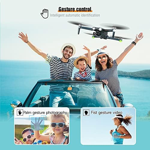 מזלט 4K HD זווית רחבה מצלמה 5G WiFi GPS FPV FPV Quadcopter שלט רחוק מתקפל למבוגרים לילדים
