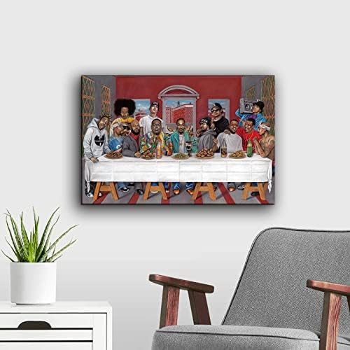 היפ הופ מוסיקה ראפר ראפר אגדה אגדת הסעודה האחרונה באמנות פוסטר ואמנות קיר תמונה מודרנית פוסטרים עיצוב חדר שינה משפחתי