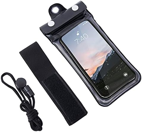 Xunion 6.5 בשקית אטומה למים בטלפון הסלולרי עם רצועת זרוע נוקשה לחוף, שחייה, שייט, דיג, טיולים רגליים ועוד VP9