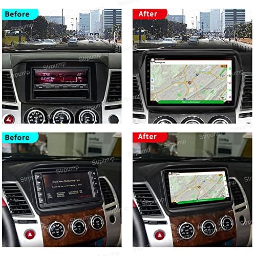 9 '' 4+ 64 ג'יגה -בייט אנדרואיד 10 בסטריאו לרכב מקף מתאים למיצובישי פיג'רו ספורט/L200/2006+ Triton/2008+ PAJERO 2010 GPS יחידת