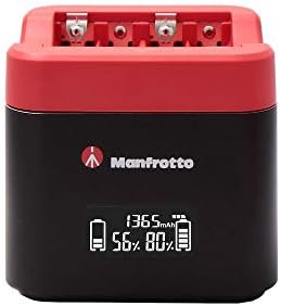Manfrotto Pro Cube Charger Twin Professional, עבור מצלמות DSLR, התואמות ל- Canon