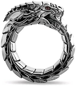 2023 טבעת טבעת רינלימונד חדשה טבעת צורה אגדית טבעת יהלום טבעת אור דרקון טבעת טבעת מתנה -Kle Diamond Big Nidhogg טבעת
