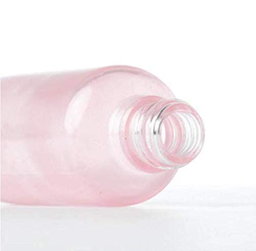 2 pcs 1oz 30ml BPA זכוכית ורודה חופשית זכוכית ריקה של משאבה ניידת בקבוקי קרם לחיצה על צנצנות מיכל סיר לאיפור יסודות טיפוח