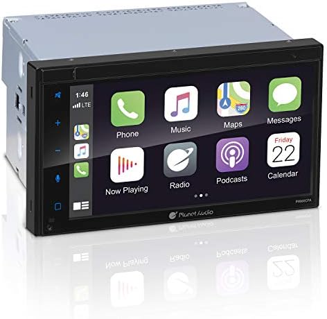 Planet Audio P9900CPA Apple CarPlay אנדרואיד אנדרואיד רכב נגן מולטימדיה-דין כפול, 6.75 אינץ