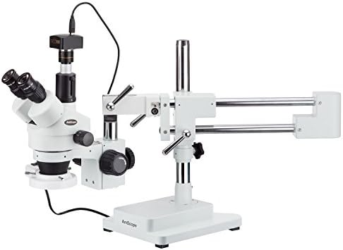 מיקרוסקופ זום סטריאו טרינוקולרי מקצועי דיגיטלי 4 הרץ-10 מ', עיניות פי 10, הגדלה פי 3.5 פי 90, מטרת זום פי
