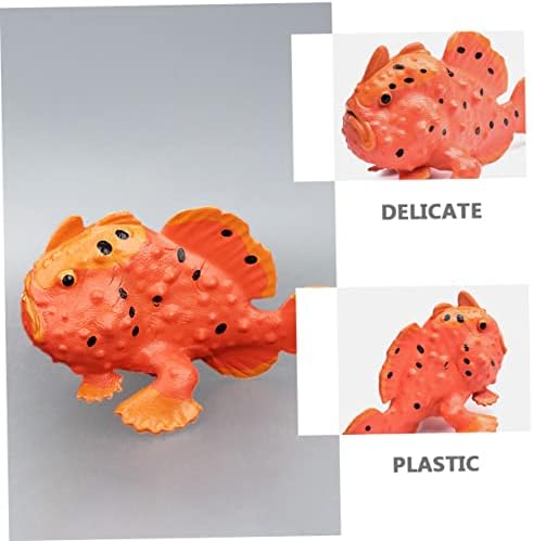 דידיסיאון פסלי דגי אבן מלאכותיים תפאורה ביתית צעצועי אמבטיה צעצועים לעיצוב אמבטיה לילדים מתחת לחיי הים דמות בעלי חיים