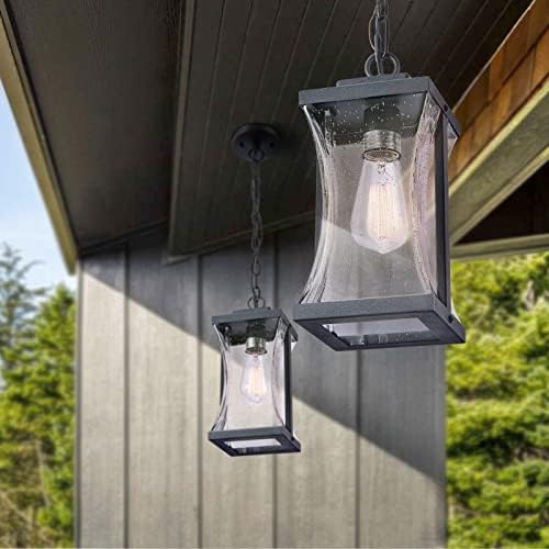 חיצוני תליון אורות מתקן עבור מרפסת,, חווה חיצוני תליית פנס עם מתכוונן שרשרת אוויר בועת זכוכית למבואה בפתח מול דלת