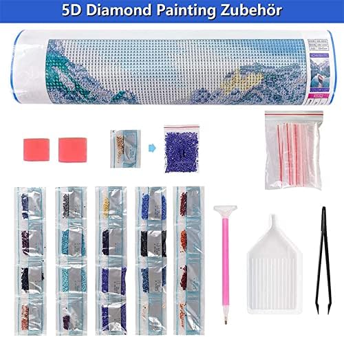 ערכות ציור יהלומים למבוגרים/ילדים 5D DIY Diamond Art Paint עם אמנות יהלום מרובע מלא צבעוני מופשט נקודות יהלום