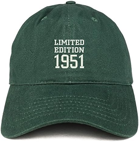 טרנדי הלבשה חנות מהדורה מוגבלת 1951 רקום מתנת יום הולדת מוברש כותנה כובע