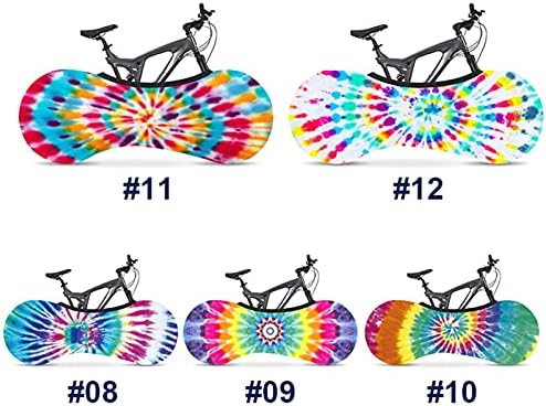 צבעוני אופניים מקורה אבק כיסוי חלק בד 700ג 26 -28 כביש אופני צמיג אלסטי מגן כיסוי