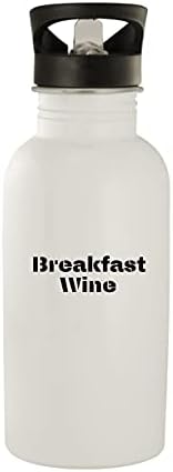מוצרי מולנדרה יין ארוחת בוקר - בקבוק מים מפלדת אל חלד 20oz, לבן