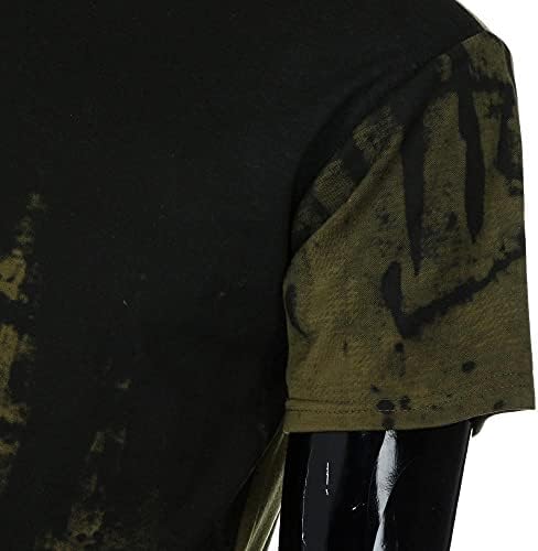 HDDK Mens Splash-Dink Print חולצות טיי חולצות 3D שיפוע חידוש צווארון טש חולצת קיץ שרוול קצר נוער דק