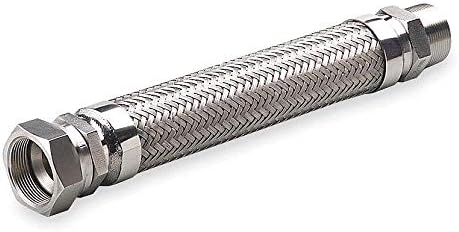 צינור צינור צינור מתכת גמיש, 36 L x 3/4 DIA, נירוסטה - G075SHXJ360