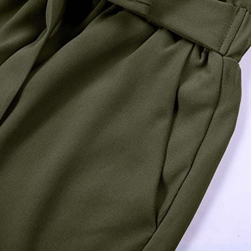מכנסיים קצרים מזדמנים לנשים בקיץ נוח טרקלין טהור בצבע חוף מכנסיים קצרים רופפים מתאימים מכנסיים קצרים מותניים גבוהים