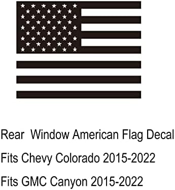 Zxiaochun אחורי חלון אמצעי אמצעי דגל דגל אמריקאי מדבק לשברולט קולורדו קניון GMC 2015-2022 2023 מרכז הזזה מרכז