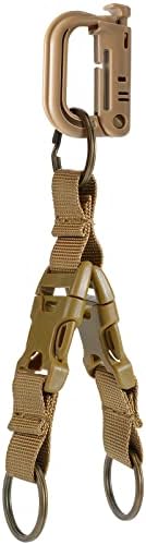מחזיק מפתחות טקטי של FRTKK עם אבזם שחרור מהיר טבעת טבעת נעילה קליפ הילוך טבעות מחזיק צבאי עם רצועת מולל ניילון