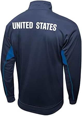 סמל ספורט באופן רשמי מורשה ארה ב כדורגל מלא לרכוס פעיל למבוגרים אימון כדורגל מסלול מעיל