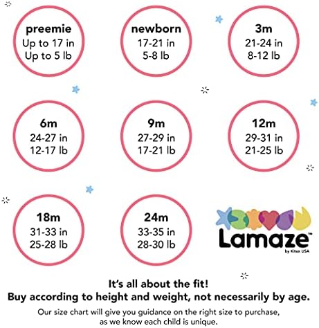 Lamaze Unisex-Baby Super מסרק כותנה טבעית גוף גוף שרוול קצר, סגירת הצמד, 5 חבילה